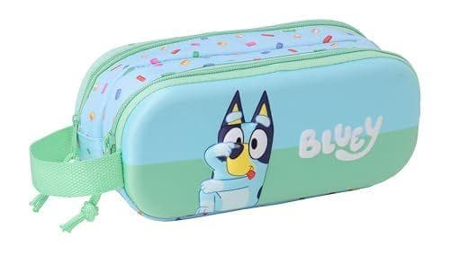 SAFTA BLUEY 3D - Estuche infantil doble 3D 