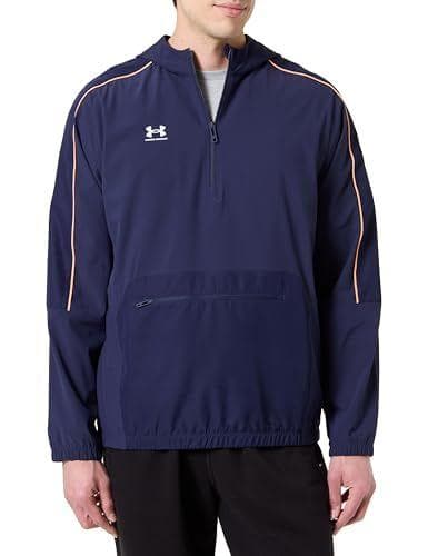 Under Armour UA M Challenger Warmup Jkt - Midnight Navy/White - MD, Azul marino medianoche/blanco, M