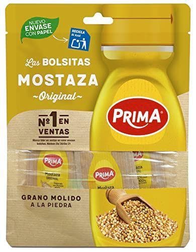 Prima - Pack de 12 bolsitas de mostaza sabor intenso y único