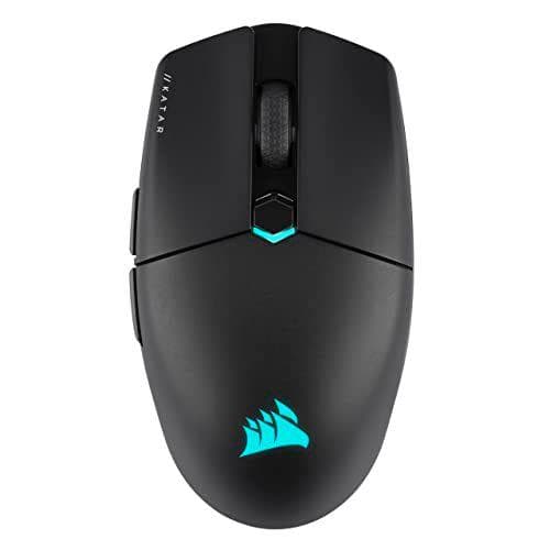 Corsair KATAR ELITE WIRELESS - Ratón Ultraligero para juegos con hasta 110 horas de batería 