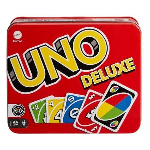 Mattel Games - UNO Deluxe en caja metálica  