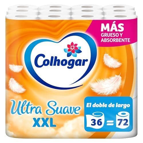 Colhogar Ultra Suave XXL x36 - Pack de 36 rollos de papel higiénico de 2 capas