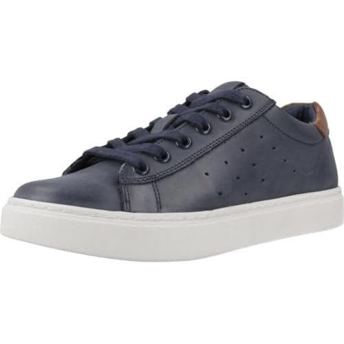 Geox J Nashik Boy A, Zapatillas, Marino Marrón, 37 EU