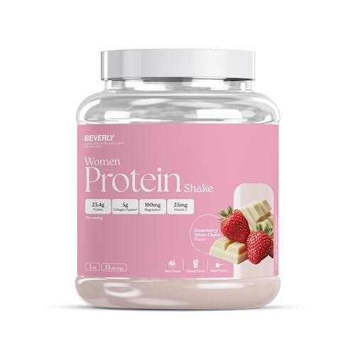 Beverly Women Protein - Proteína de suero especial mujer con colágeno marino, magnesio y vitamina E