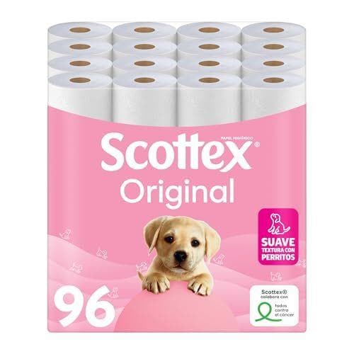 Scottex Original Papel Higiénico - 96 Rollos