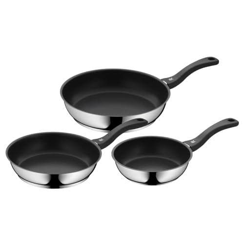 WMF Devil - Juego de 3 sartenes antiadherentes 20-24-28 cm y para todo tipo de cocinas (sin PFOA)