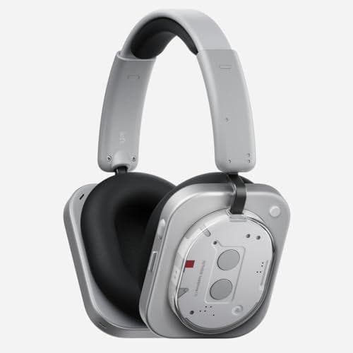 Nothing Headphone (1) Auriculares de Diadema iInalámbricos con Cancelación Activa de Ruido, hasta 80h de Batería, Hi-Res, Audio Espacial, Resistentes al Agua – Blanco
