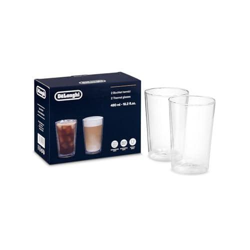 De'Longhi - Juego de vasos térmicos de cristal de doble pared