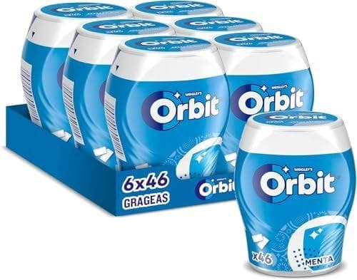 Orbit - Pack de 6 botes de chicles sin azúcar | Sabor: Menta