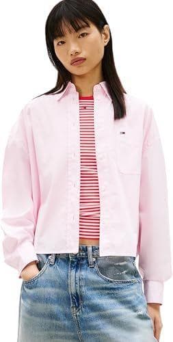 Tommy Jeans - Camisa de algodón para mujer