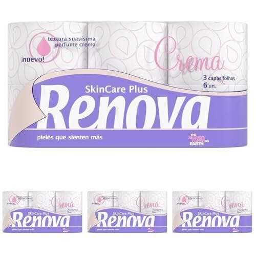 Renova Skin Care Plus - 24 rollos de papel higiénico 
