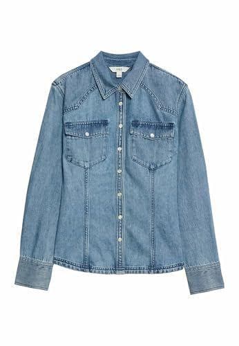 Marks & Spencer - Camisa estilo denim para mujer