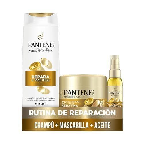Pantene Pro-V - Set de champú + mascarilla de keratina + aceite keratina