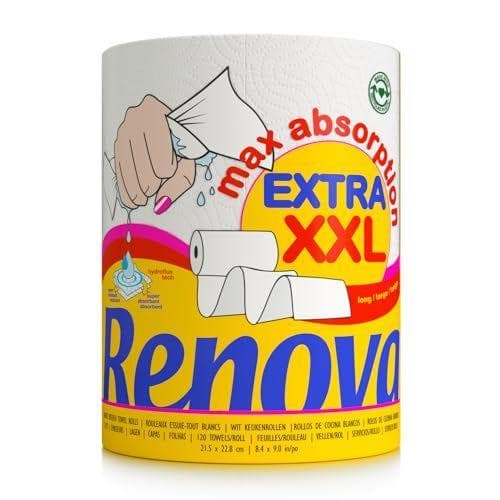 Renova - Rollo de cocina blanco XXL
