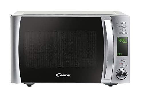 Candy X-Range CMXG22DS/ST, Microondas con Grill, 22L, 1250W, 5 Niveles, Digital, 40 Programas, Bloqueo, Plato 25,5CM, Grill Rack, Accesorio Vapor, Express Cooking, Temporizador, App simply-Fi, Inox