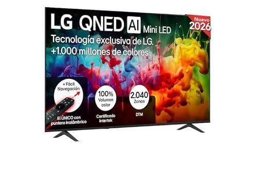 LG  - Smart TV 4K QNED MiniLED AI de 75 pulgadas