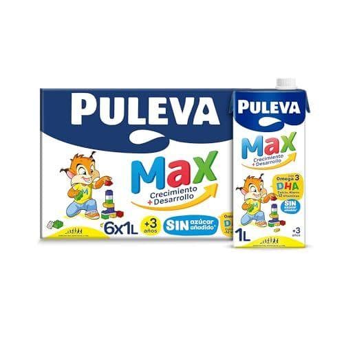 Puleva Max Original - Pack de 6 bricks de leche de crecimiento y desarrollo 