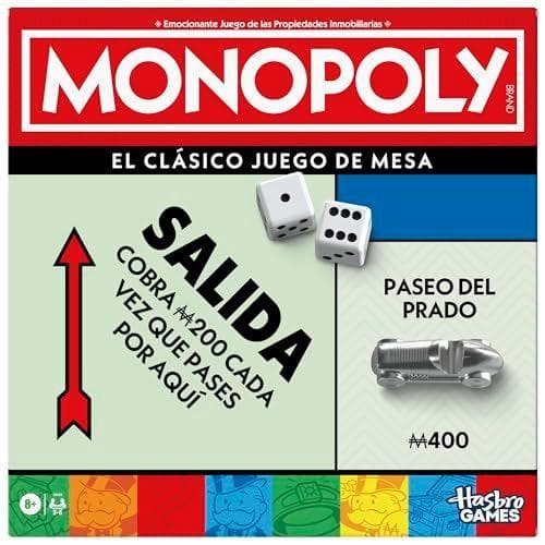 Hasbro Gaming - Juego de mesa: Monopoly clásico