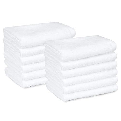 Amazon Basics - Pack de 12 juego de toallas de baño 