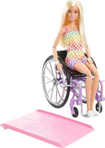 Barbie Fashionista - Muñeca con silla de ruedas 