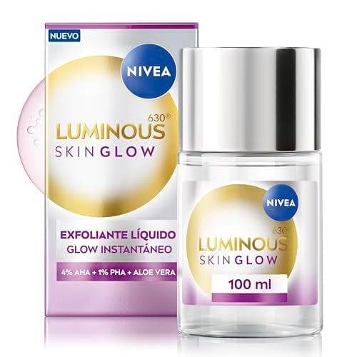 NIVEA LUMINOUS630 SKIN GLOW - Exfoliante líquido sin aclarado con AHA, PHA y Aloe Vera | Para todo tipo de piel