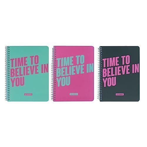 Mr.Wonderful - Set of 3 A4 notebooks - Time to believe in you