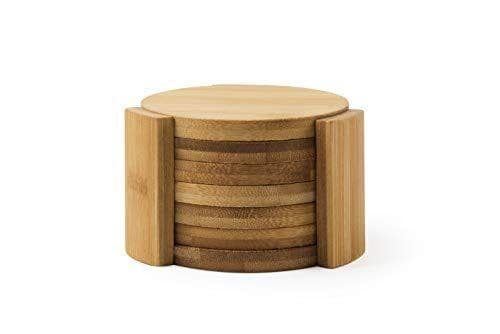 Excelsa - Juego de 6 posavasos hechos de bambú