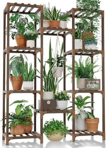 Bamworld - Estantería para plantas de exterior e interior 