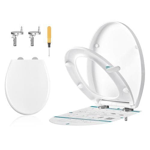 SONGMICS - Tapa de WC en forma de O