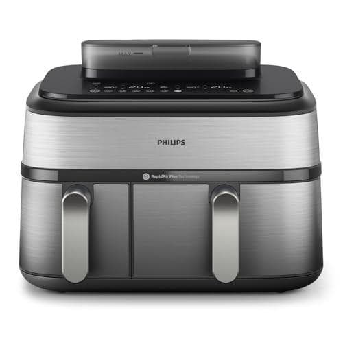 Philips Steam Airfryer 5000 Series Dual Basket - Airfryer & vaporera en un dispositivo 