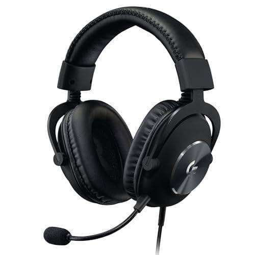 Logitech G Pro X - Auriculares con micrófono y cable para gaming (con micrófono desmontable)