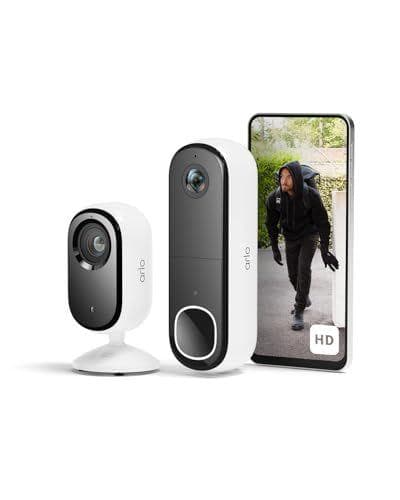 Arlo - Videoportero HD inalámbrico y cámara 2K interior 