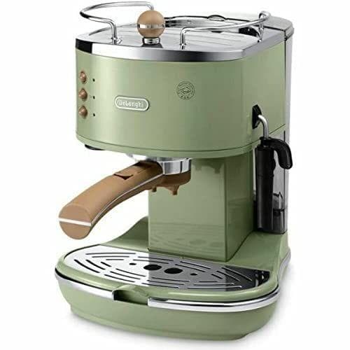 De'Longhi Icona Vintage - Cafetera espresso con espumador de leche manual