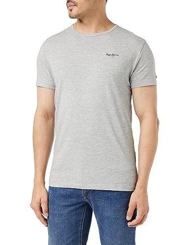 Pepe Jeans Original Basic 3 N Camisetas, Gris (Marl Grey), M para Hombre