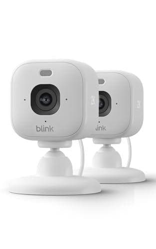 Mini 2K+ Blink - Pack de 2 cámaras de seguridad doméstica con enchufe 