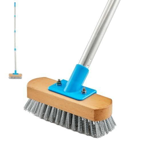 YONILL - Cepillo de limpieza de acero inoxidable para superficies rugosas