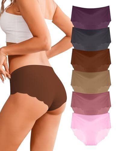 Dawnrole - Pack de 6 bragas sin costura