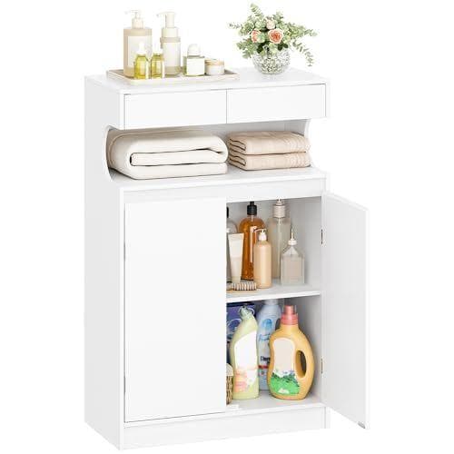 Hzuaneri - Mueble de baño con 2 cajones y 2 puertas 