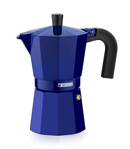Monix - Cafetera Italiana (con capacidad 6 tazas y de aluminio)