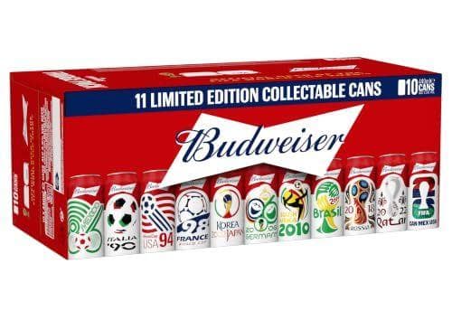 Budweiser - Pack de 10 latas de cerveza | Edición limitada 
