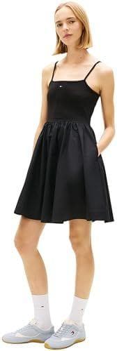 Tommy Jeans - Vestido slim fit para mujer 
