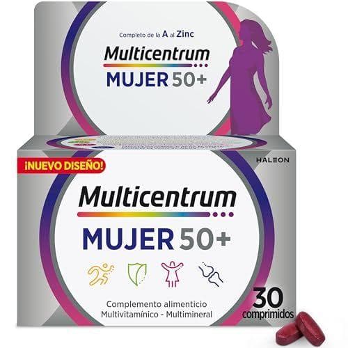 Multicentrum Mujer 50+ - 30 complementos alimenticios multivitamínicos y multiminerales