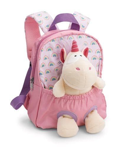 NICI - Mochila con peluche de unicornio 