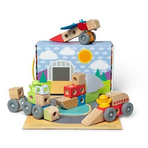 Melissa & Doug - Set de juego de vehículos 