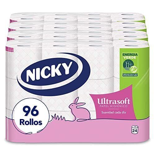 Nicky Ultrasoft  - Papel Higiénico | 96 rollos 