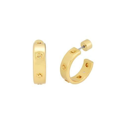 Michael Kors - Pendientes de latón en tono dorado para mujer