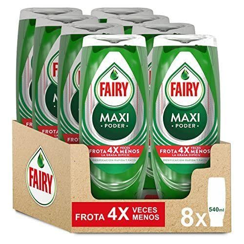 Fairy Maxi Poder - Lavavajillas liquido 4.3 L (8 x 540 ml)