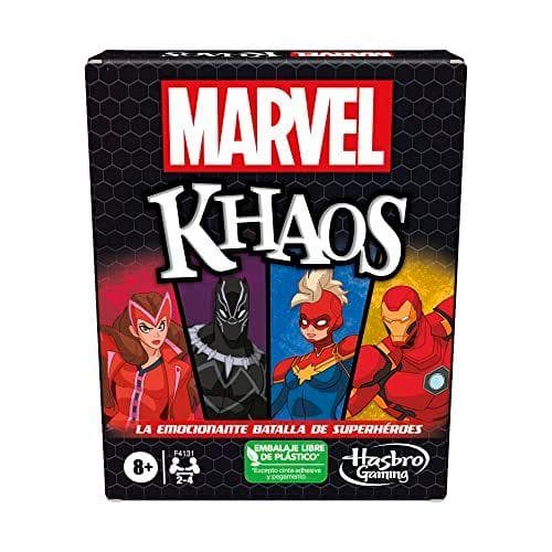Hasbro Gaming - Juego de cartas Marvel Khaos con superhéroes Marvel