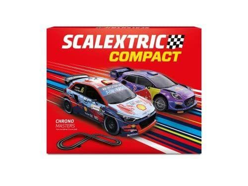 Scalextric - Circuito COMPACT - Pista de carreras completa - 2 coches y 2 mandos 1:43 