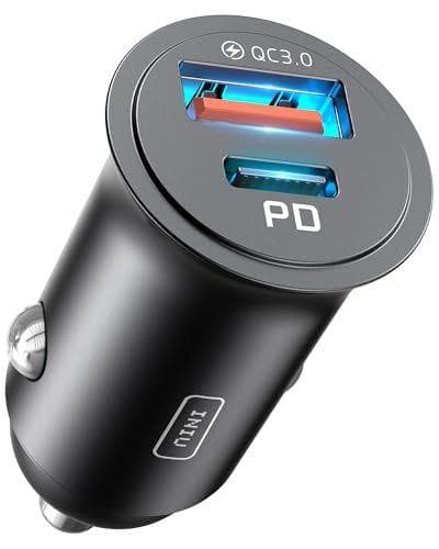 INIU - Cargador de coche de carga rápida 60W